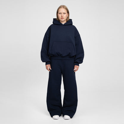 Boxy Ultra Heavyweight Hoodie (Dark Navy)