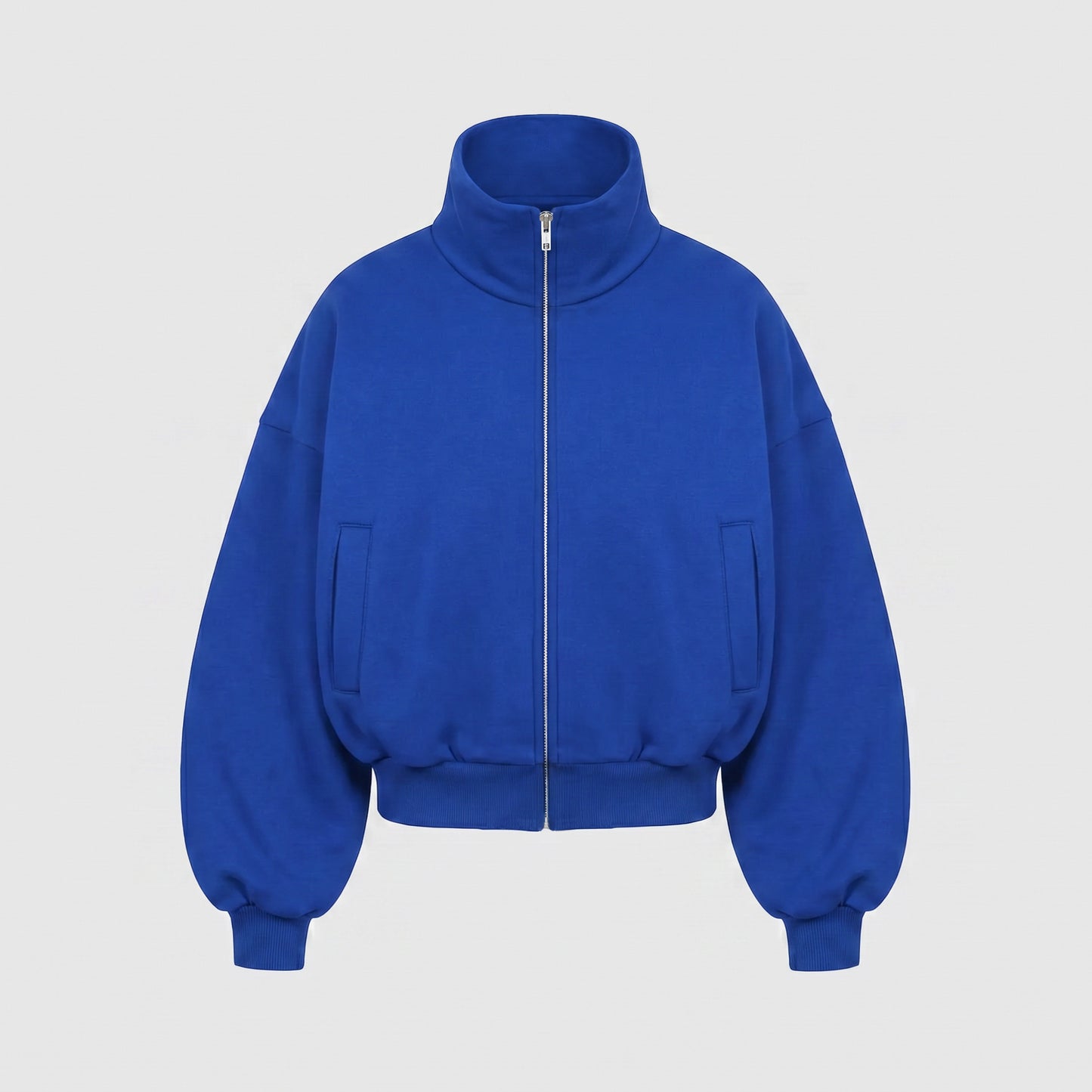 Boxy Flowy Full Zip (Cobalt Blue)
