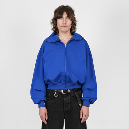 Boxy Flowy Full Zip (Cobalt Blue)