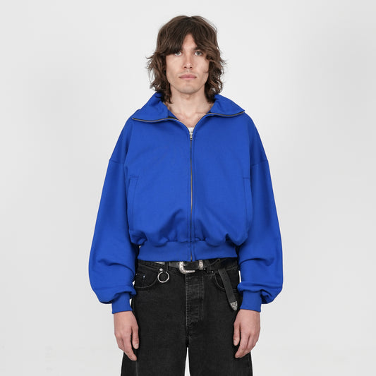 Boxy Flowy Full Zip (Cobalt Blue)