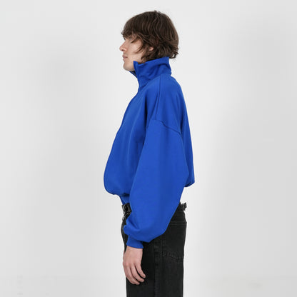 Boxy Flowy Full Zip (Cobalt Blue)
