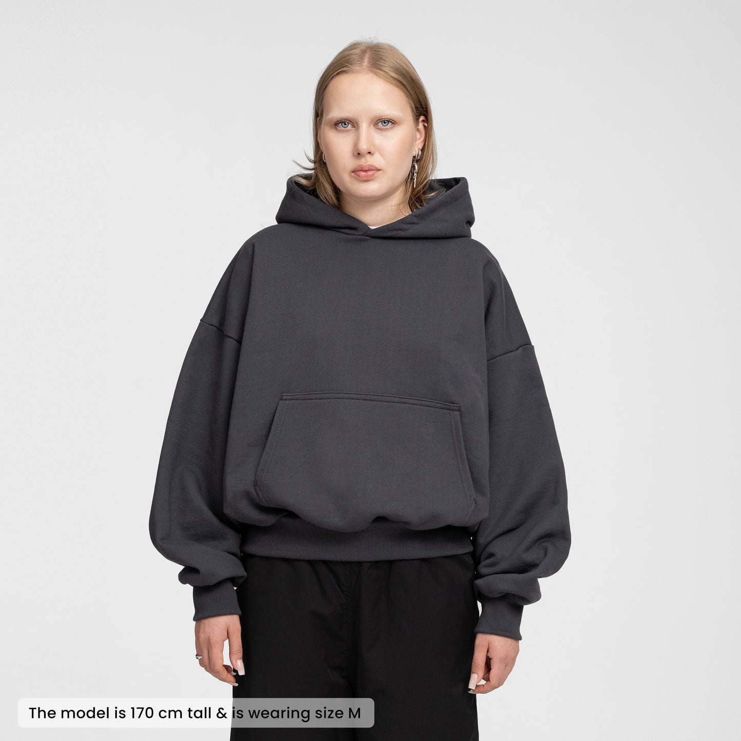 Boxy Ultra Heavyweight Hoodie (Graphite)