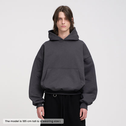 Boxy Ultra Heavyweight Hoodie (Graphite)