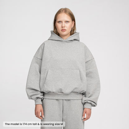 Boxy Ultra Heavyweight Hoodie (Grey)