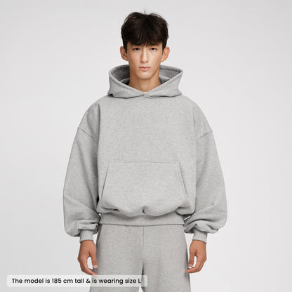 Boxy Ultra Heavyweight Hoodie (Grey)