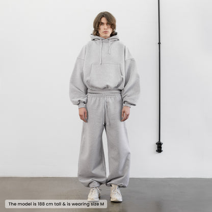 Balloon Fleece Hoodie (Grey)