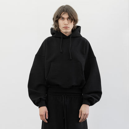 Balloon Fleece Hoodie (Black)
