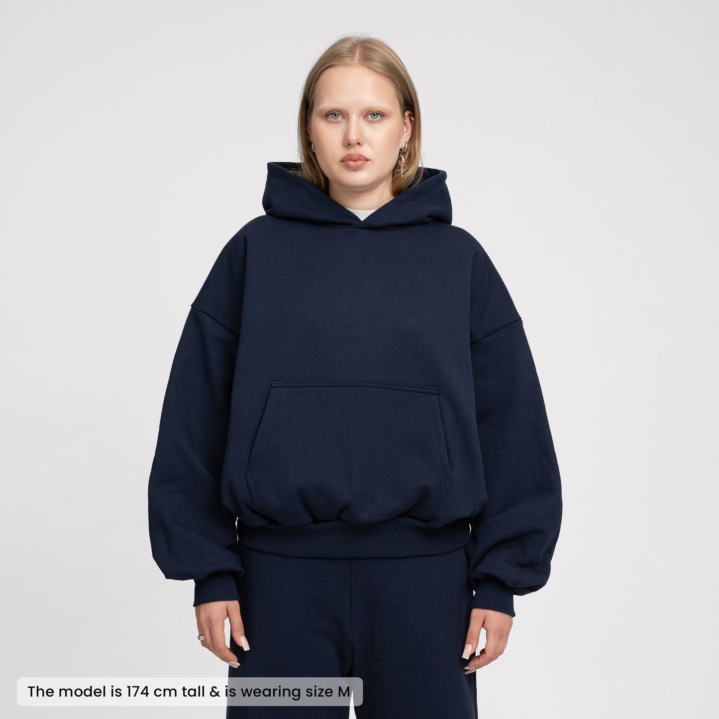 Boxy Ultra Heavyweight Hoodie (Dark Navy)