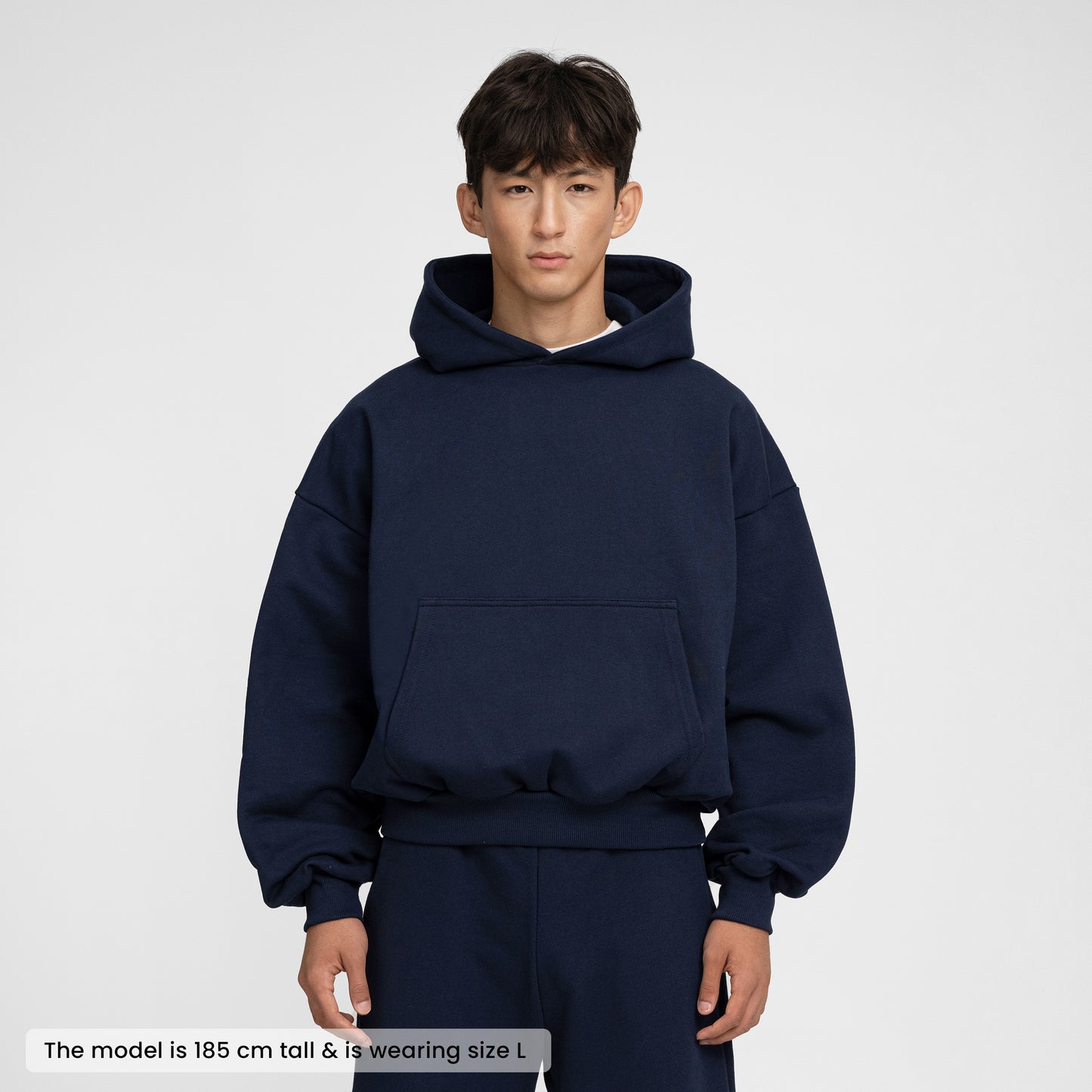 Boxy Ultra Heavyweight Hoodie (Dark Navy)