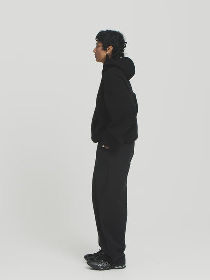 Boxy Flowy Hoodie v2 (Black)