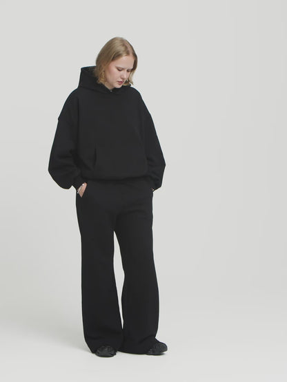 Boxy Ultra Heavyweight Hoodie (Black)