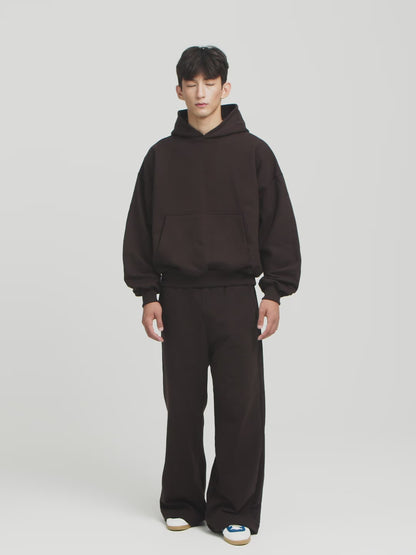 Boxy Ultra Heavyweight Hoodie (Dark Chocolate)