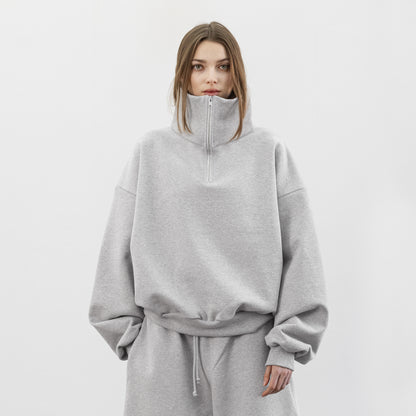 Balloon Fleece Quarter Zip (Grey)