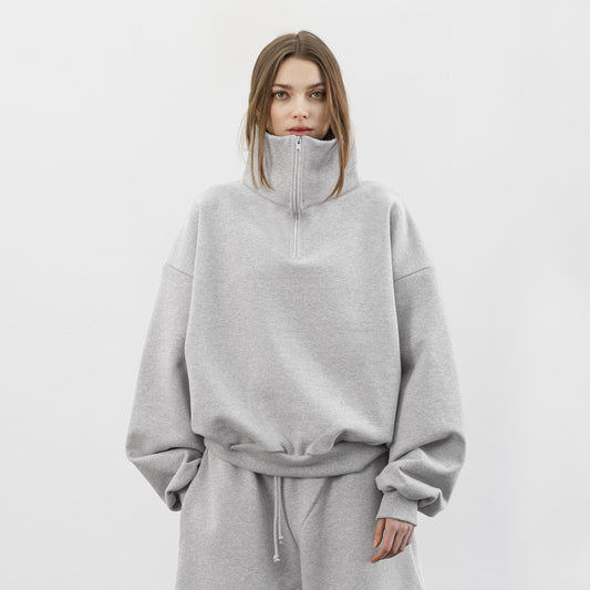 Balloon Fleece Quarter Zip (Grey)