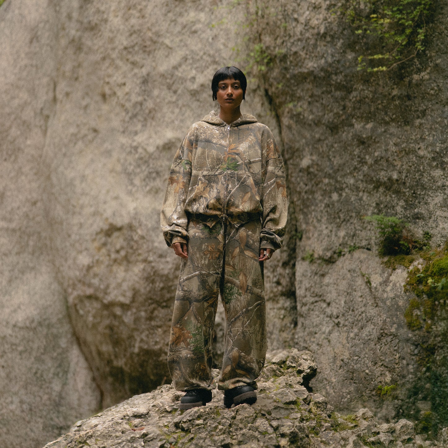 Realtree® Double Zip Boxy Hoodie